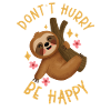 Lazy sloth Happy women