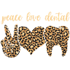 Zahnarzt Leopard Liebe Zahn Frieden