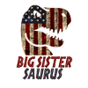 Patriotic Big sister Dinosaur