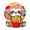 Sloths Love Fries gift