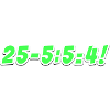 25-5:5=4!