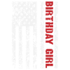 American Flag Birthday Girl