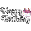 Joyeux gâteau d’anniversaire Birthdy Anniversaire