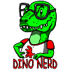 Dino Nerd Dinosaurier T-rex