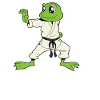 Comic Gecko does karate
