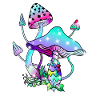 Magic mushrooms psychedelic mushroom art
