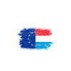 Europe Luxembourg Brush Flag Tee