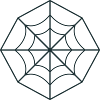 irregular spider web