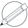 pencil circle