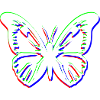 RGB butterfly