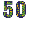 50 Number Green