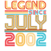 20 years in July 2002
