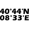 Sassari coordinates