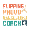 Flipping proud gymnastics coach