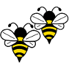 Two small bees