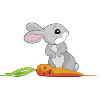 Bunny with carrot
