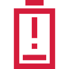Warning Exclamation Point Battery Empty
