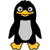 Funny funny penguin grins