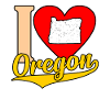 I love Oregon gift