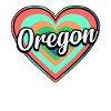 Oregon Buntes Herz geschenk