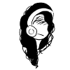 headphones music head sad