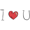 heart red I love you