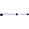 blue left wavy dots