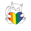 Cat Rainbow LGBT