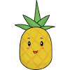 Pineapple Comic Sweet Fruit