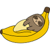 Sleeping Banana Sloth.