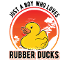 Gummiente Junge Quietscheente Badeente