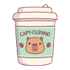Cute Capybara Capycuinno Takeaway Coffee