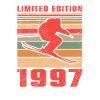 Skieur Skieur Ski anniversaire 1997