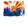 Love arizona Usa flag gift