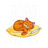 Schlafshirt: Schlafende Abesinner Katze