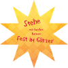 Stehe fest im Glitzer