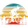 Soleil rétro et cyclisme -