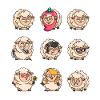 Word game sheep unschaf flock of sheep funny sheep