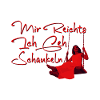 Rote Schaukelpoesie mit Text
