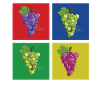 Bunches of grapes