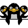 Funny Penguins 3 Friends