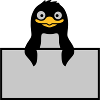 Alberner Penguin behind Schild