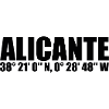 Coordonnées d’Alicante