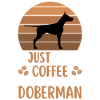 Doberman Coffee Retro Dog Cafe