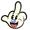 Middle finger cartoon sarcasm sarcastic