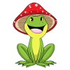 Grenouille au champignon