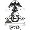 Raven Pyramid Eye Tattoo