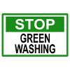 Stop Greenwashing Sign