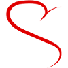 Half Heart Red Design