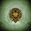 Impressive horned lion